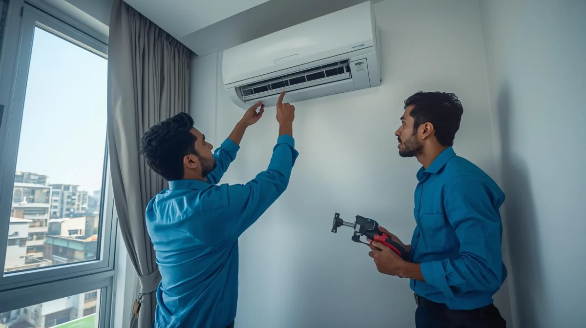 Professional AC installation service in Dhaka by Rifat Refrigerator And Engineering